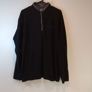 Columbia Omni-Shield 1/4 Zip Jacket Pullover Fleece Black Men's Sz XXL EUC NICE!